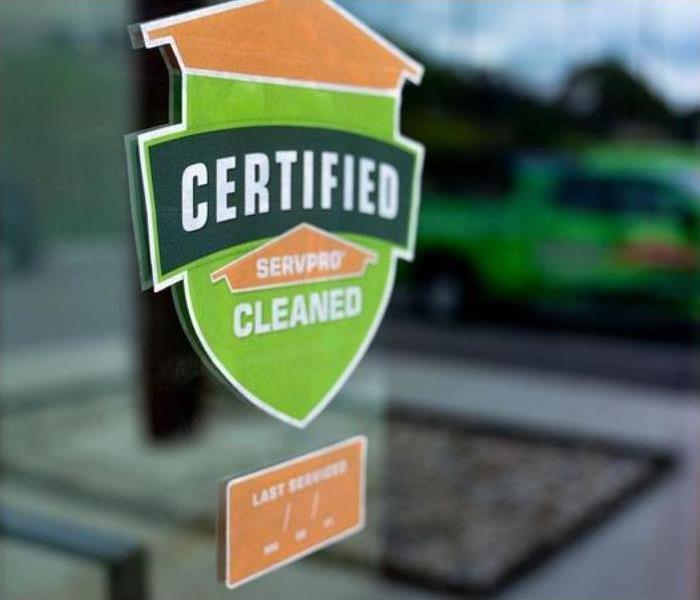 SERVPRO of Jackson/Lacey's Certified Clean Window Sign