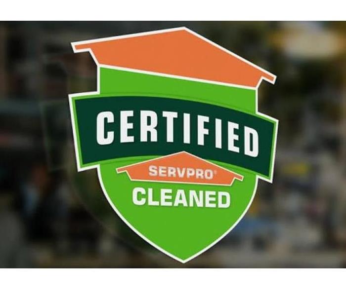 Certified: SERVPRO of Jackson, Lacey Cleaned Shield