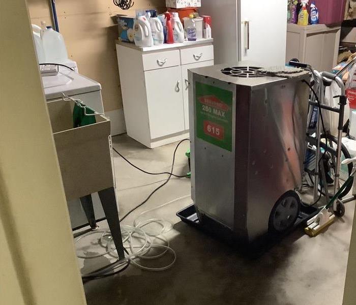 SERVPRO of Jackson/Lacey water damage equipment in a Howell home